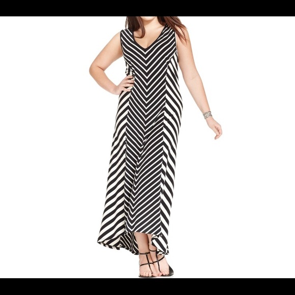 Chevron maxi dress